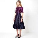 Floral Jacquard Midi Dress - Image 3