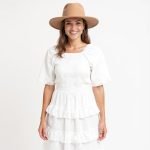 Alisa White Layered Dot Dress - Image 2
