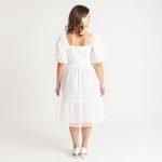 Sophia White Midi Dress - Image 7