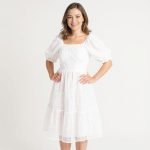 Sophia White Midi Dress - Image 3