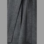 Charcoal Belted A-Line Coat - Image 4