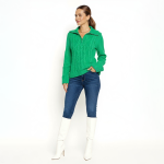 Green Cable Knit Sweater