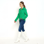 Green Cable Knit Sweater - Image 4
