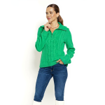 Green Cable Knit Sweater - Image 5