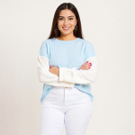 Show Up in Style Blue Top - Image 2