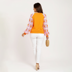 Bright Crochet Sleeve Knit Sweater - Image 6