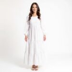 Revelina Elegant White Maxi Dress