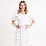 The Nadene Elegant White Midi Dress - Image 6