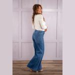 Patch Pockets Wide-Leg Jeans - Image 4