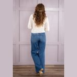 Patch Pockets Wide-Leg Jeans - Image 6