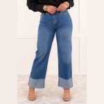 Megan Mid-Rise Selvedge Cuff Denim - Image 3
