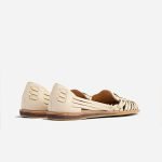 Ladies' Woven Strap Sandals Bone - Image 2