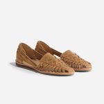 Ladies' Woven Strap Sandals Caramel