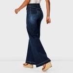 High-Rise Wide-Leg Denim Pants - Image 5