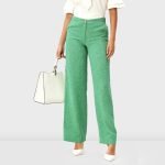 Wide-Leg Trousers Suiting Fabric
