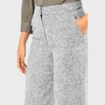 Wide-Leg Trousers Suiting Fabric - Image 11