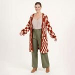 Rust Knit Cardigan - Image 2