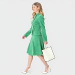 Peplum Skirt with Metallic Zip - Image 2