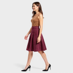 Peplum Skirt with Metallic Zip - Image 11