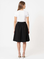 Peplum Skirt with Metallic Zip - Image 7