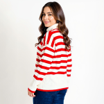 Red Striped Knitwear Bliss - Image 3