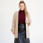 Cream Knit Open Cardigan - Image 2