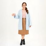 Sky Blue Knit Cardigan - Image 2