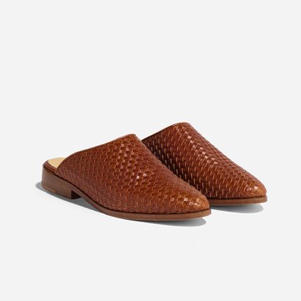 Ama Braided Mule Brandy
