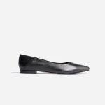 Fina Sleek Pointed Flats Black - Image 2