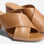 Carina Crisscross Slide Sandal Almond - Image 4