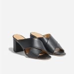 Carina Crisscross Slide Sandal Black