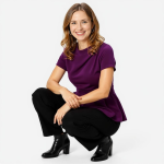 Crepe Peplum Cowl Neck Top - Image 4