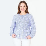 Violet Bloom Elegance Top - Image 4