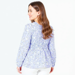 Violet Bloom Elegance Top - Image 6