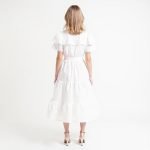 Clarisse White Midi Dress - Image 5