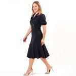 Maricela Puff Sleeve Midi Dress - Image 3