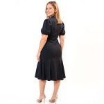 Maricela Puff Sleeve Midi Dress - Image 4