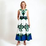 Royal Motif Sleeveless Maxi Dress - Image 6