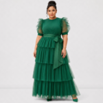 Elegant Ruffle Sleeve Maxi Dress - Image 2