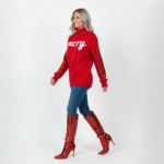 Merry Sequin Sleeve Turtleneck - Image 4