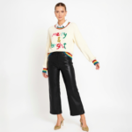 Merry & Bright Rainbow Trim Pullover - Image 3