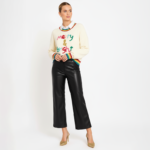 Merry & Bright Rainbow Trim Pullover - Image 2