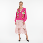 Pink Gingerbread Christmas Cardigan