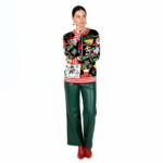 Santa Reindeer Christmas Sweater - Image 3