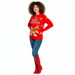 Funny Reindeer Christmas Sweater - Image 4