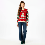 Grumpy Cat Meowy Christmas Sweater - Image 2