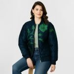 Floral Embroidered Bomber Jacket - Image 2