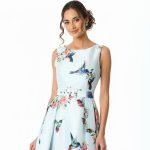 Sky Blue Floral Midi Dress - Image 6