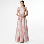 Blush Pink Floral Satin Maxi Dress - Image 4