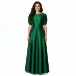 Emerald Puff Sleeve Maxi Dress - Image 2